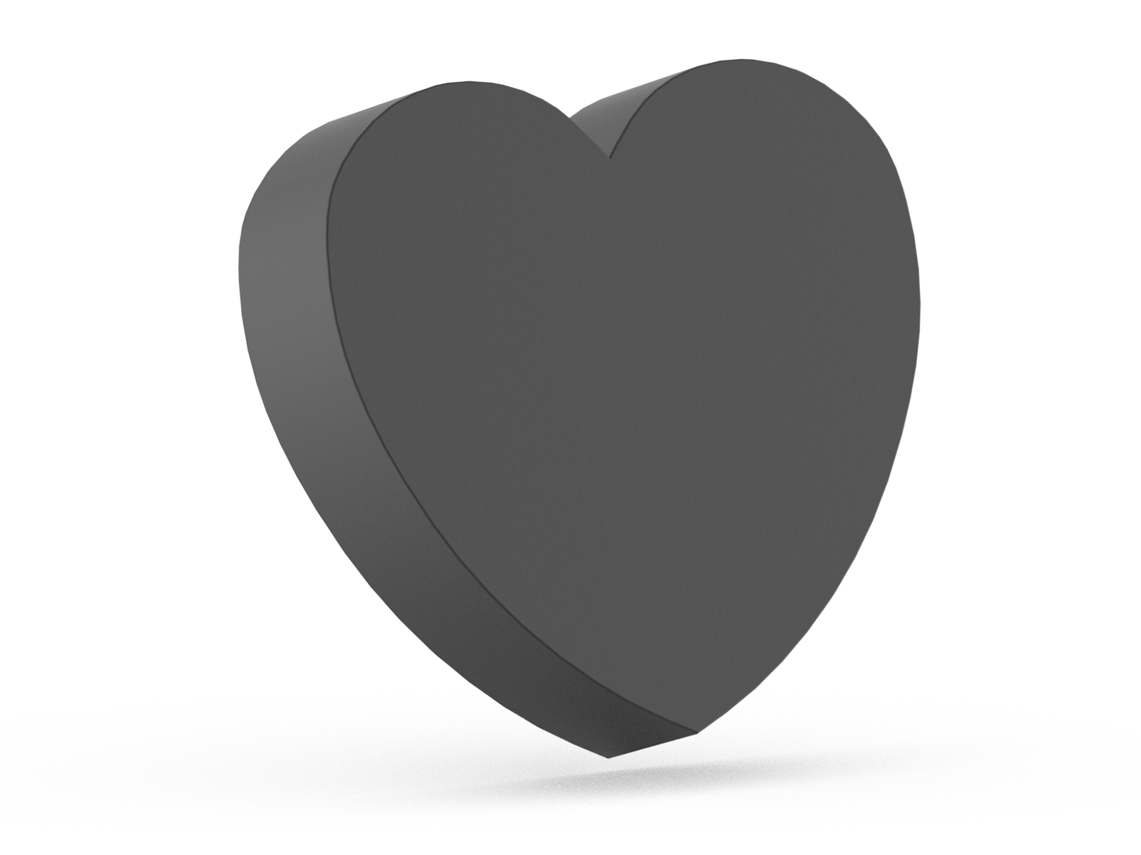 BLACK Urn HEART